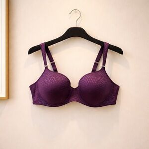 Playtex Purple full-figure smoothing underwire bra Size 42C